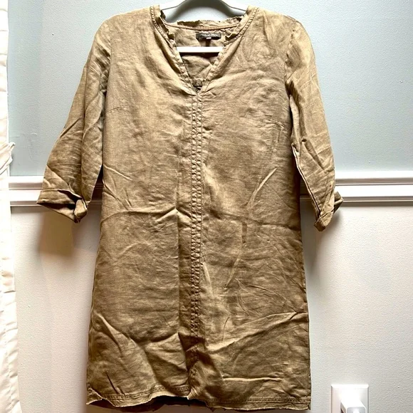 Michael Stars | Dresses | Michael Stars Olive Linen Dress | Poshmark